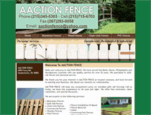 Tablet Screenshot of aactionfence.com